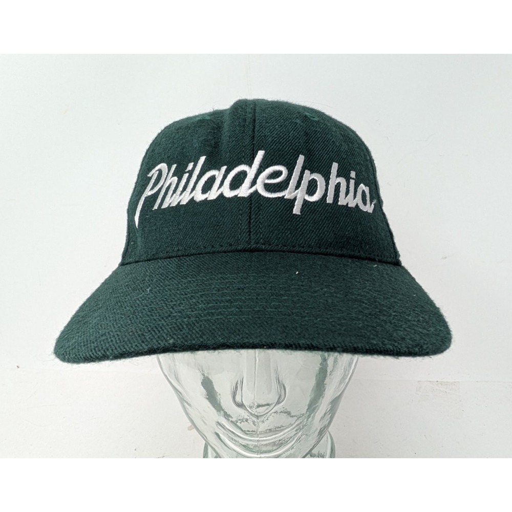 Philadelphia Eagles Hat Cap Snap Back NFL Football 100% Wool Script USA Made